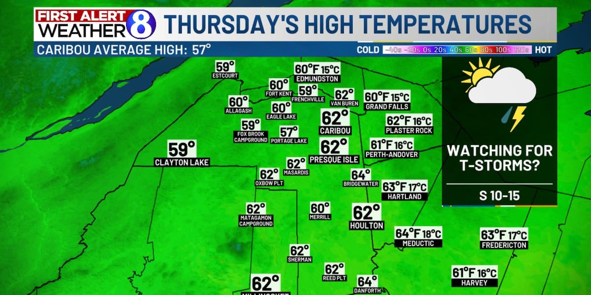 FIRST ALERT WEATHER: Rain Continues Tonight, Thunderstorms Possible Thursday Afternoon