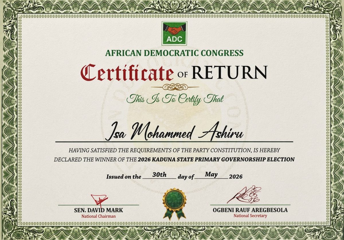 Kaduna ADC crisis deepens as Mikati supporters reject Ashiru's Certificate of Return