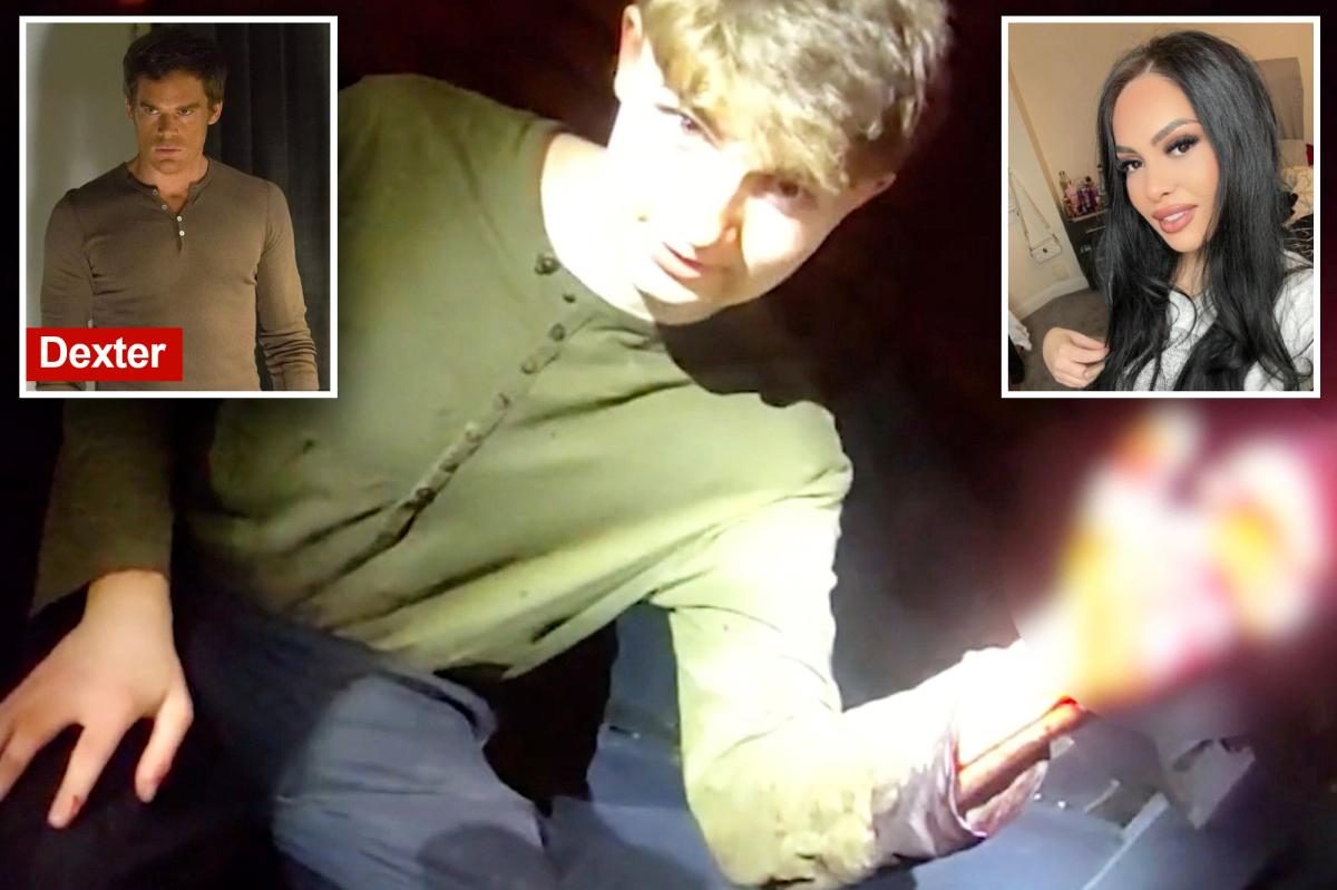 Moment 'Dexter' obsessed student is arrested for murdering sex worker in 'kill room'