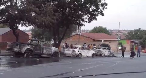 Vehicles torched as locals and foreign nationals clash in Soweto