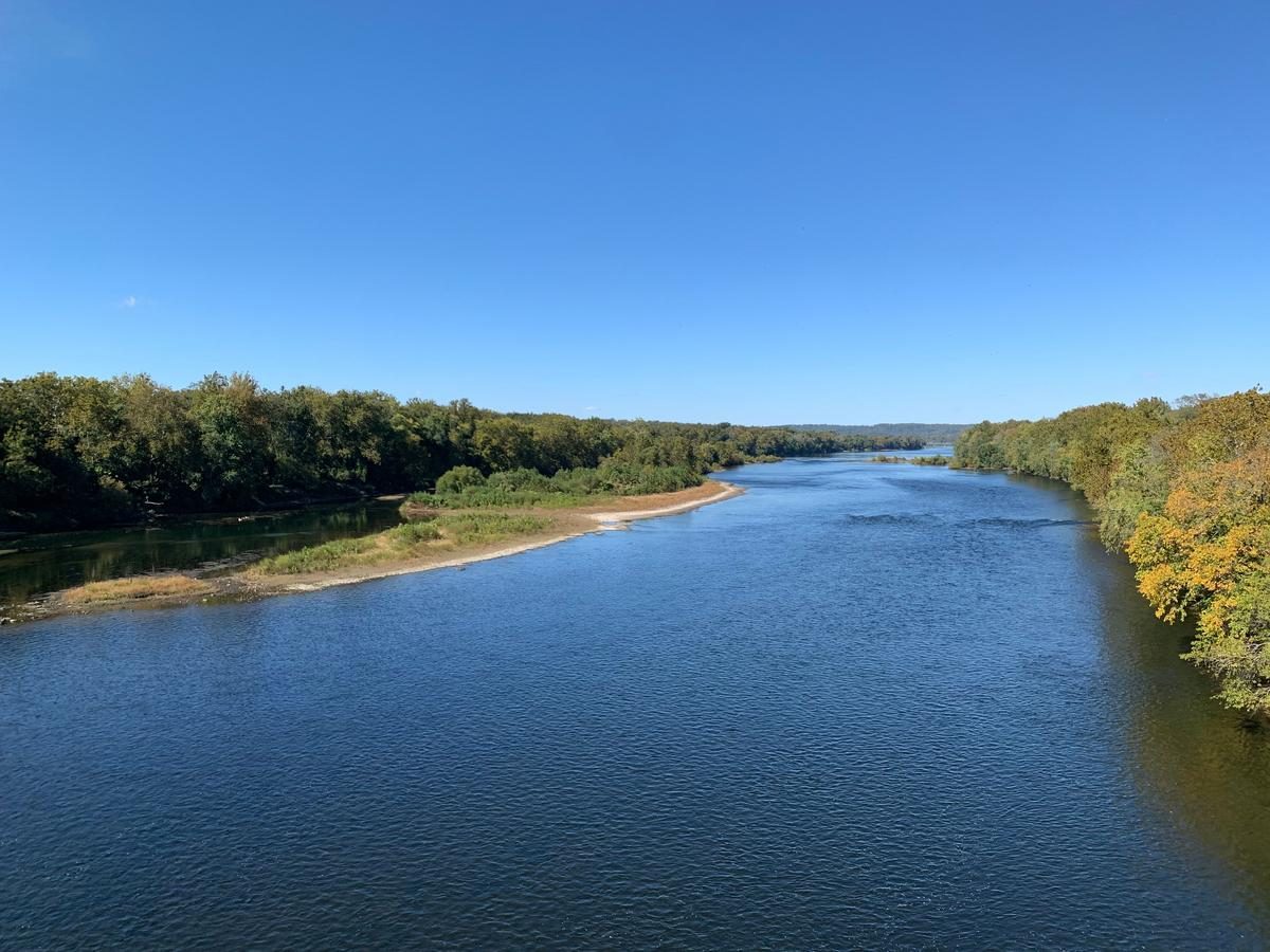 I walked across the Delaware from Ewing an hour ago. Go before the leaves peak.