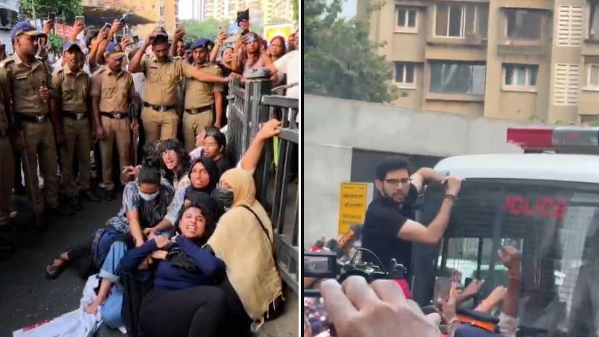 Mumbai CJP Protest: Around 300 Detained At Shivaji Park; Shiv Sena (UBT) Leader Aaditya Thackeray, Amit Thackeray Oppose Police Action