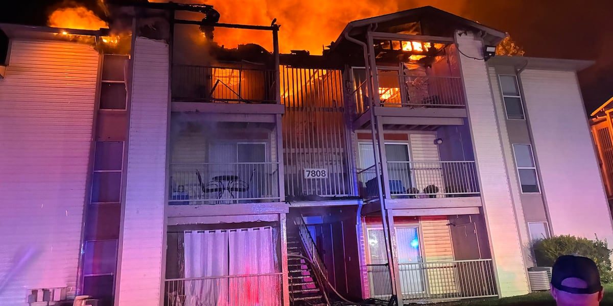 Second-alarm apartment fire in Kansas City sends firefighter to hospital