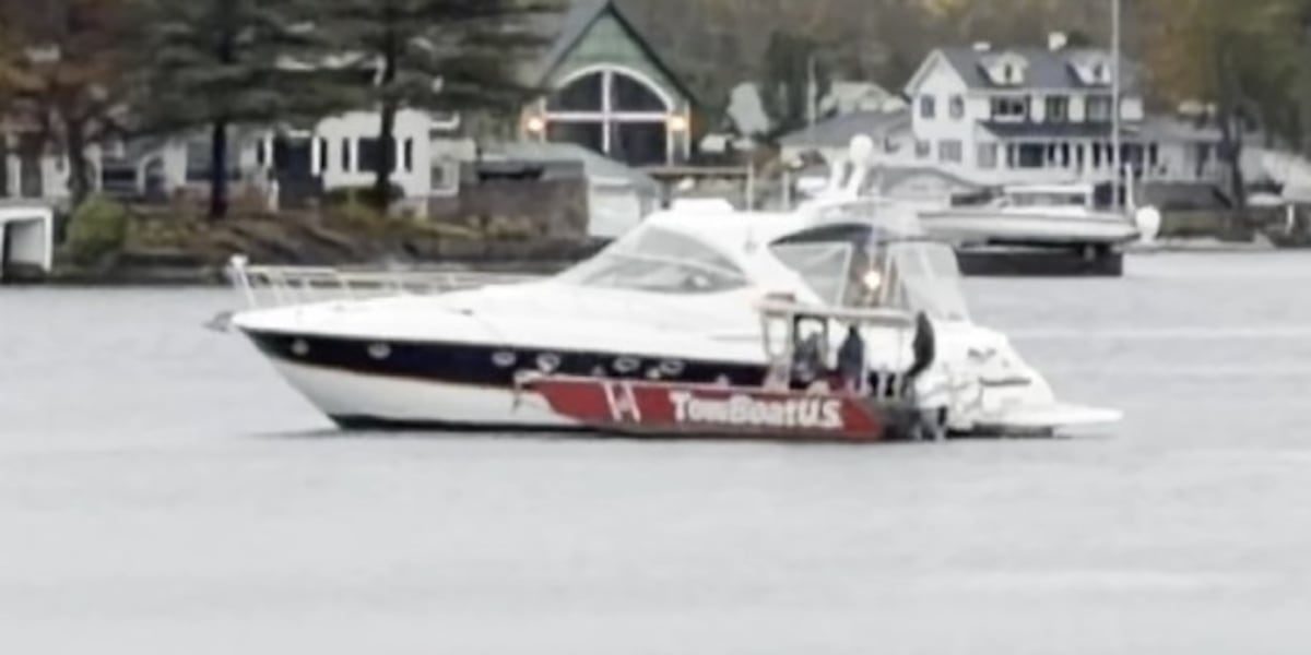 Boat hits shoal near Wellesley Island
