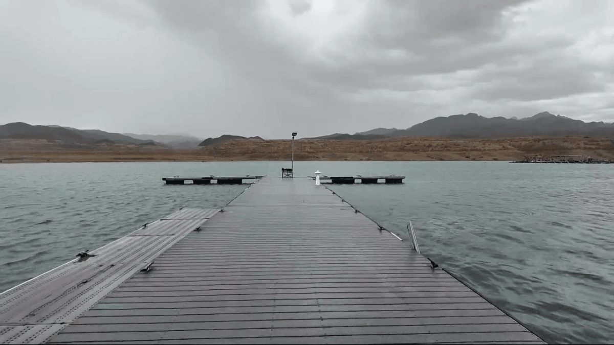Where does Las Vegas rainwater go after a tropical storm?