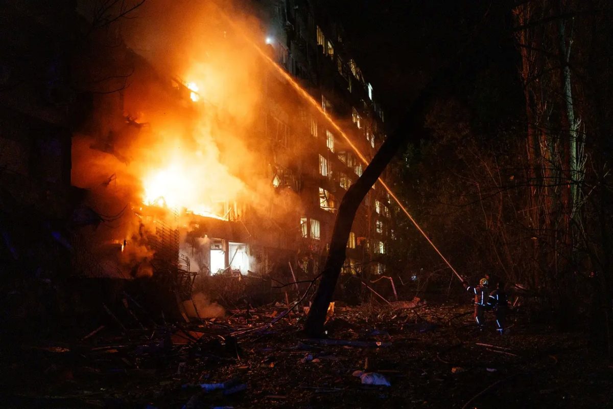 Russian Missile Strikes on Kyiv Kill Two, Damage Thermal Power Plant