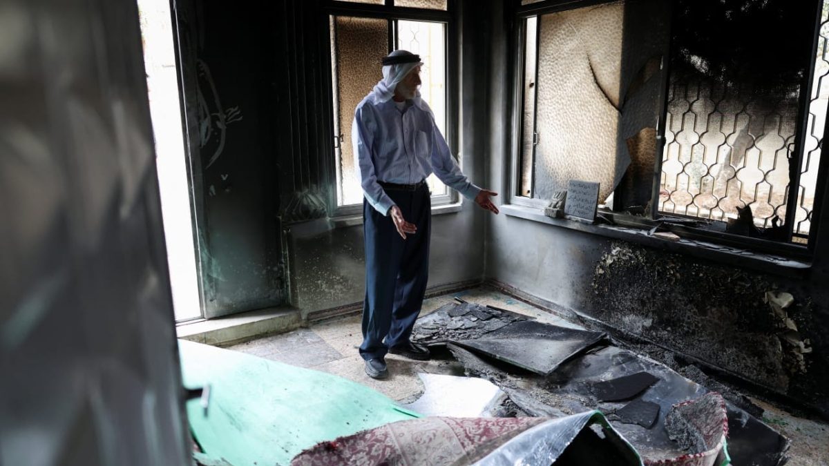 Settlers allegedly vandalize West Bank village, mosque with grafitti, arson