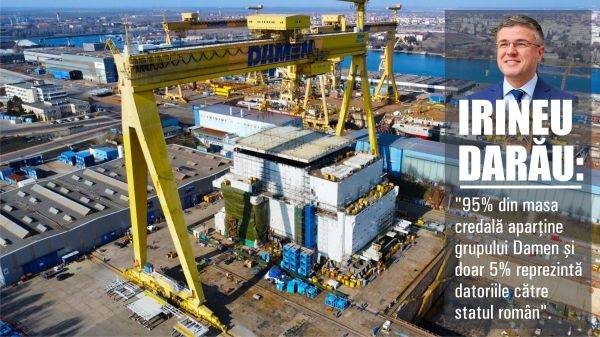 The Minister of Economy confirms what the "BURSA" newspaper reported: "Damen Mangalia is the company driven into bankruptcy by PSD ministers"